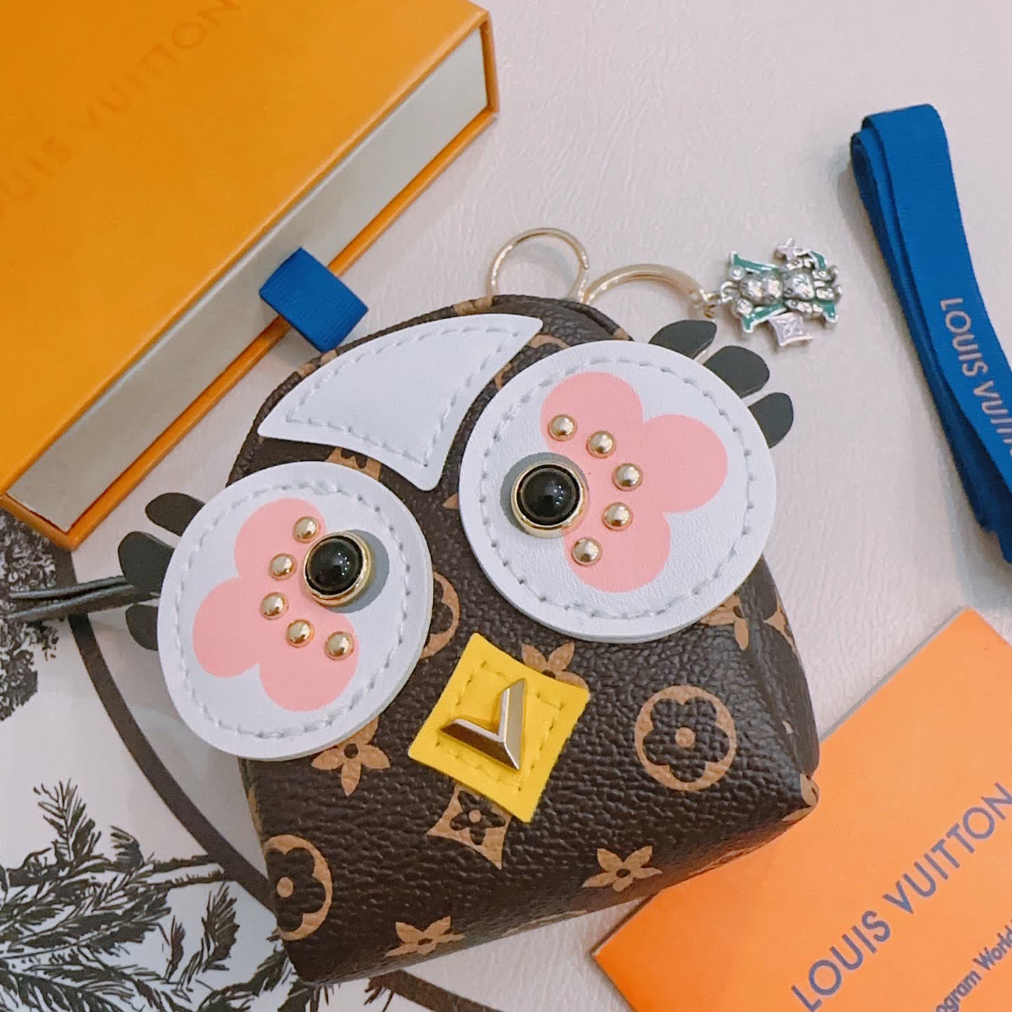 Louis Vuitton Owl Shaped Keychain